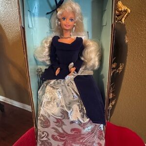 Barbie Winter Velvet Special Edition in Blue and Silver